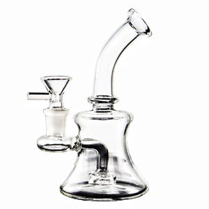 heady glass bongs Hookah/6 inches Simple Scientific Mini Glass Oil Dab Rig with Water Pipe 14mm