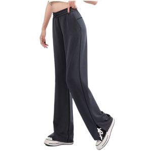 Lu Lu Yoga Q Pantaloni da jogging da donna Casual Fiess Abbigliamento sportivo da donna Pantaloni da tuta Pantaloni sportivi larghi Pantaloni Nero Rosa Palestre Pantaloni da jogging