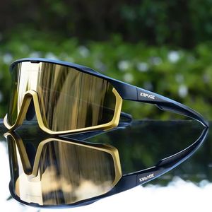 Óculos de esqui polarizados homens mulheres 3 lente ciclismo óculos mtb bicicleta pesca correndo condução óculos de sol esporte estrada bicicleta corrida eyewear 231215