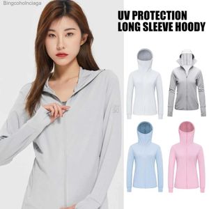 Others Apparel Summer UPF 50+ UV Protection Jacket Women Men Sun Protection Cardigan Hooded Breathable Cycling Clothing Sports Shirt Fishi Y4Y6L231215