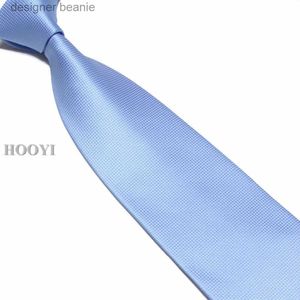 Neckband Hooyi Solid Wide Ties for Men Classic Neck Tie Mariage Office Slips Polyester Gift Wedding Gravata 10cm Widthl231215