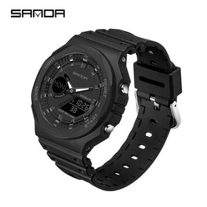 Sanda Casual Men's Watches 50m Waterproof Sport Quartz Watch for Male Wristwatch Digital G Style Thock Relogio Masculino 2205249o