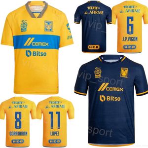 Club 23 24 Tigres UANL Soccer Jersey Mens 10 GIGNAC 9 IBANEZ 6 VIGON 23 QUINONES 22 FULGENCIO 27 ANGULO CARIOCA GORRIARAN PIZARRO AQUINO Football Shirt Kits Uniform