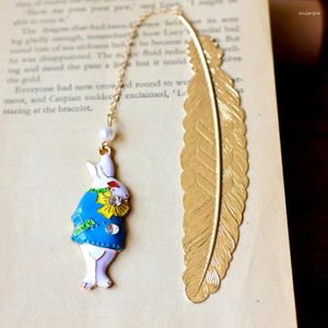 Fashion Pendant Bookmark Stationery Gift Random Style