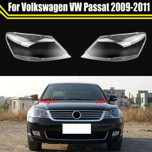 VW Passat için Araba Far Kapağı 2009 2011 2011 Otomatik lambal lambal baş lamba ışıkları cam lens kabuğunu kapsar