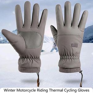 Luvas de ciclismo inverno motocicleta equitação térmica bicicleta quente touchscreen dedo cheio à prova dwaterproof água esqui ao ar livre para homem