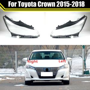 トヨタクラウン2015 2016 2017 2018カーヘッドライトカバーランプカバー透明ランプシェードランプガラスレンズケースのオートライトキャップ