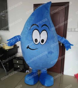 NOWOŚĆ BLUE Water Drop Mascot Costumes Halloween Cartoon Cartoon Suit Suit Suit Festiwal Party na świeżym powietrzu