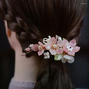 1pcs Classical Hairpin Head Accessories Cheongsam Hanfu Tassel Hair Clip Female Headdress U-shaped Stick Women Girl Gift