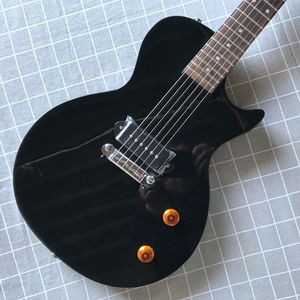 ポールの小さな黒いエレクトリックギター、写真のように、p90、送料無料