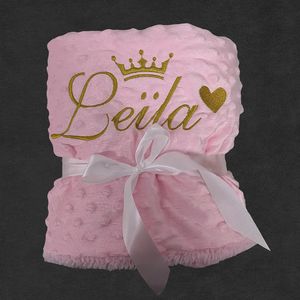 Coperte Fasce Nome Personalizzato Baby Kids Sherpa Coperta in pile Swaddle Bed Passeggino Coperta per culla Nato Ragazzo Ragazza Regalo di compleanno 231215