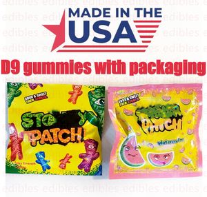 ABD Stock Preflefed D9 Yenilebilir Gummies Paketleme Çanta Paketleri D9 Gummy 500mg 600mg ile dolu
