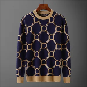 Maglioni da uomo firmati Classico casual Autunno e inverno Caldo e confortevole Lettera extra large stampata Girocollo Pullover di alta qualità m-3XL