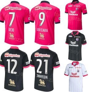 Man Cerezo Osaka 9 Pereira Soccer Jersey 2023 24 Drużyna klubowa J1 League 38 Kitano 25 Okuno 19 Tameda 7 Uejo 8 Kagawa 11 Zestawy koszulki piłkarskiej Croux Black Pink White