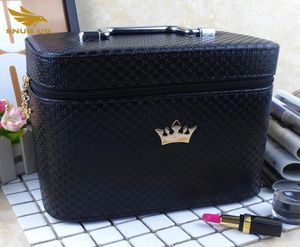 Custodia per trucco professionale da donna nobile Corona di grande capacità Borsa per cosmetici di alta qualità Custodia per pennelli portatile Valigia2790425