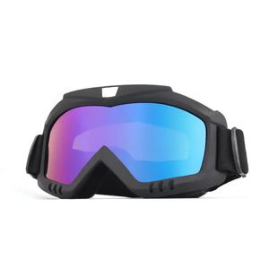 Óculos de esqui 1 pçs óculos de motocicleta anti motocross óculos de sol esportes à prova de vento à prova de poeira uv equipamentos de proteção acessórios 231215