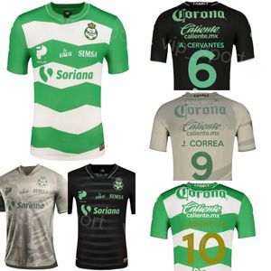 Club 23 24 Santos Laguna fotbollströjor Herrens team 21 Doria 10 Brunetta 6 Cervantes 7 Preciado 9 Correa 3 Govea 25 Lajud 23 Lopez Football Shirt Kits For Sport Fans Försäljning