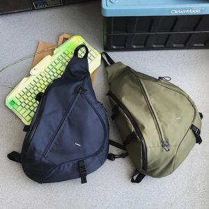 Поясные сумки, мужские модные брендовые сумки большой емкости в японском стиле, уличные спортивные сумки на груди, сумки на плечо