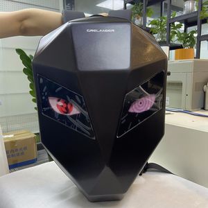 LED Sırt Çantası Serin Maske Gözleri Sert Kabuk Su Geçirmez Akıllı Paket Bluetooth Uygulama Kontrolü Su geçirmez Sabit Kabuk Dizüstü Bilgisayarlar Serin Çantalar Led Mochila Backpack Gemi DHL tarafından