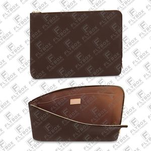 M44500 M44499 Etui Voyage Clutch Bag Laptop Bag iPad Bag Cosmetic Bag Toilette Bag Unisex Fashion Luxury Designer Totes Handväska Toppkvalitet Purväskan snabb leverans