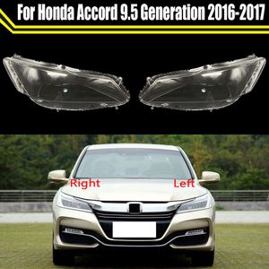 Bilstrålkastare Cover Strålkastare Lampskärm Lampcover Head Lamp Light Cover Shell Glass för Honda Accord 9.5 Generation 2016 2017