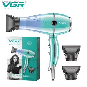 Secador de cabelo elétrico vgr profissional, máquina de íon negativo, ajuste quente e frio, com fio, secador de cabelo V-452 t231216