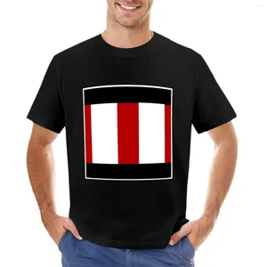 Canotte da uomo T-shirt con motivo quadrato a forma quadrata rossa bianca T-shirt personalizzate Progetta i tuoi abiti vintage Sweat Mens Shirt