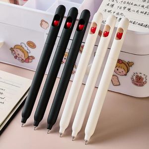 3pcs/set sevimli çürütülebilir aşk jel kalemi kawaii 0.5mm siyah balon ofis okul kırtasiye malzemeleri öğrenci yazma nötr yazma