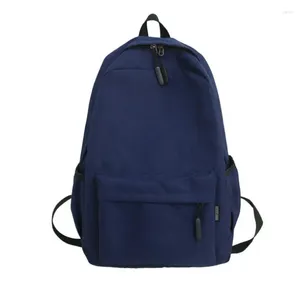 Backpack 2023 Men Solid Color Fashion Teenage Backpacks Unisex Shoulder Travel Bag Male