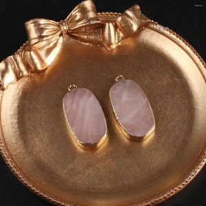 Naszyjniki wiszące 1pc naturalny kryształowy kamień cytrynowy kwarcowy kwarc agat okrągły leczenie kryształy uroki do biżuterii tworzące majsterkowanie