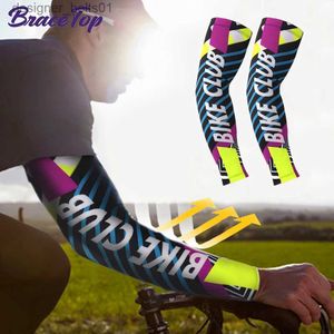 Sleevelet Arm Sleeves 1 Pair Ice Silk Sleeve Sunscreen Cuff UV Sun Protection Arm Sleeves Anti-Slip Men Women Long Gs Outdoor Cool Sport CyclingL231216