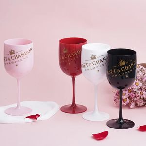 Wine Glasses Moet Champagne Flutes Plastic Dishwashersafe White Acrylic Glass Transparent 500ml 231216