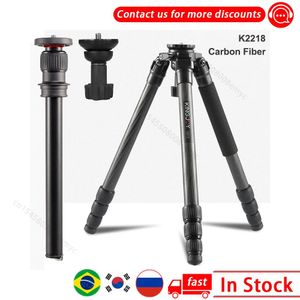 Tutucular Kingjoy Karbon Fiber Tripod Dijital Kamera Tripode Hafif Seyahat Seyahat En Kaliteli Kamera Standı K2018/2218