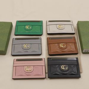 Projektant mody Matelasse skórzany portfel Portfel Męskie kobietę karty kredytowej Tourse Women List Mini portfele z posiadaczami kart pudełkowych