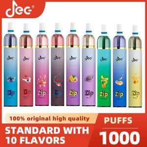 New Jec Disposable Vape Bar Oil Filter Prefilled 4ML of Vape Oil 1000 Puffs Nicotine2% 3% 5% Puff 1k Constant 1.4Ω Mesh Coil 10 Flavors Standard OEM Customizable e-cigarettes