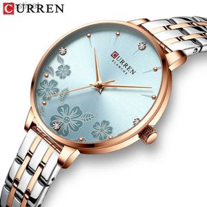 Frauen Uhren Curren Brand Mode Frauen Uhren Edelstahl Ultra dünn Quarz Uhr Frau Romantische Uhr Frauen Uhren Montre Femmel231216