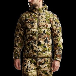 Jaktjackor Högkvalitativ Kelvin Lite Hunting Gear Men's Winter Down Top Camouflage Hunting Down Jacket 231215