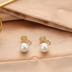 Ohrstecker im französischen Stil, Ohrclip, trendig, nicht durchbohrt, Hochzeit, leichter Luxus-Schmuck für Frauen, tägliches Tragen, Perlenohrring