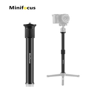 Titulares 2 Seção Extensão do tubo de extensão do tripé Central Extrender Gimbal Pólo Handheld Barra de vara telescópica para tripé/monopod/câmera