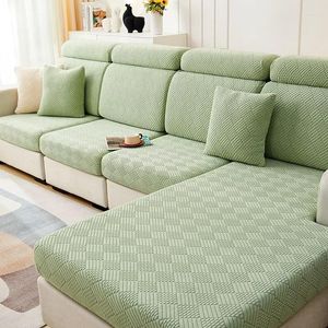 Pokrywa krzesło Cover Sofa jesienne i zimowe jacquard w kratę all inclusive poduszka przeciw wsuwała oddychająca ochronna