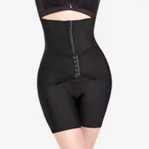 Shapers femininos plasticidade moldar calças ajustáveis cintura alta com fivela de zíper para mulheres curvas melhorando roupa interior