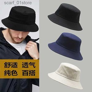 Wide Brim Hats Bucket Hats Big Head Man Large Size Sun Hat Women Blank Fisherman Hat Pure Cotton Panama C Plus Size Bucket Hats 54-57cm 57-60cm 60-63cmL231216