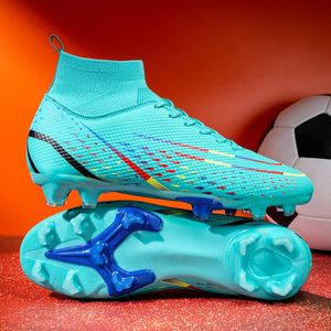 Säkerhetsskor QQ-D599 Ultralight Mens Soccer Shoes Non-Slip Turf Soccer Cleats for Kids TF/FG Training Football Sneakers Chuteira Campo 35-45 231216
