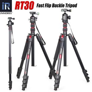 Holders RT30 Professional Tripod Monopod Aluminum Alloy Fast Flip Lock Travel High Camera Stand For DSLR Camera Camcorder 36mm Ballhead