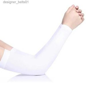 Sleevelet Arm Sleeves 1 Pair Men Women Arm Warmers Summer Arm Sleeves Sun UV Protection outdoor Drive Sport Travel Arm Warmers White Black Arm CoverL231216