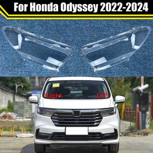 Tampas de luz de cabeça automática para honda odyssey 2022 2023 2024 farol do carro capa abajur caso lente vidro escudo do farol