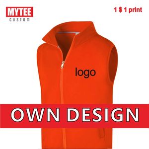 Men's Vests MYTEE Brand Sleeveless Jacket Customization Company Brand Embroidery/Printing Thick Vest DIY Wholesale 231216