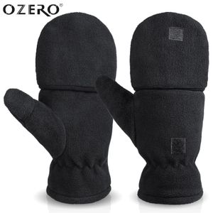 Sporthandschuhe OZERO Unisex Flip-Top-Handschuhe Thinsulate Fingerlose Cabrio-Skihandschuhe Fäustlinge Warmes Polarfleece zum Radfahren Laufen 231216