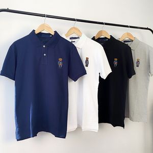 Polo Tasarımcılar Moda Tişörtleri Ralphs Polos Mens Kadın Tişörtler Tees Teess Adam Sıradan Göğüs Mektubu Gömlek Luxurys Giyim Kollu Laurens Giysileri