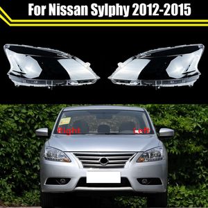 Bright Head Light Shade Shell Caps Front Strållampa Lampfodral Lampskärms strålkastarobjektiv för Nissan Sylphy 2012 2013 2014 2015